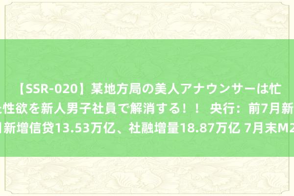 【SSR-020】某地方局の美人アナウンサーは忙し過ぎて溜まりまくった性欲を新人男子社員で解消する！！ 央行：前7月新增信贷13.53万亿、社融增量18.87万亿 7月末M2余额同比增长6.3%