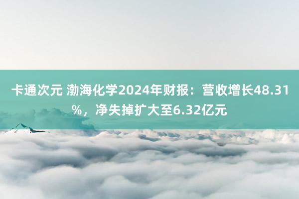 卡通次元 渤海化学2024年财报：营收增长48.31%，净失掉扩大至6.32亿元