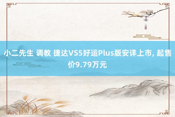 小二先生 调教 捷达VS5好运Plus版安详上市， 起售价9.79万元