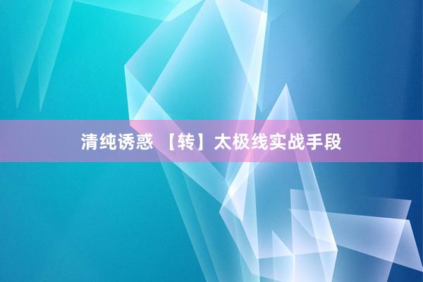 清纯诱惑 【转】太极线实战手段